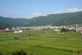 野沢温泉村の景観